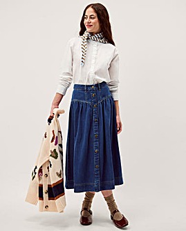 Monsoon Paige Frilled Poplin Shirt