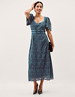Monsoon Regina Short Sleeve Midi Dress