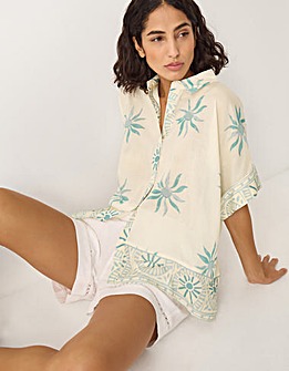 Monsoon Tashie Sun Print Oversized Shirt