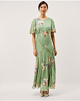 Monsoon Amber Floral Print Maxi Dress