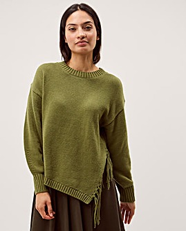 Monsoon Fey Asymmetrical Fringe Jumper