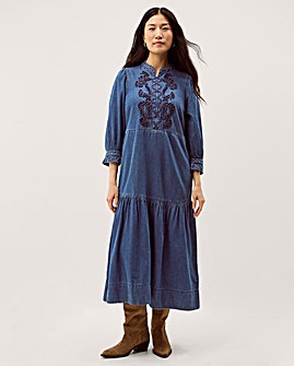 Monsoon Melissa Denim Midi Dress