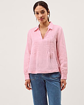 Monsoon Riley Pintuck Linen Top