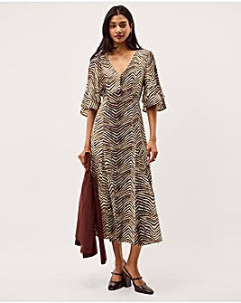 Monsoon Pippa Animal Print Midi Dress