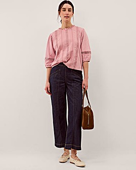 Monsoon Lorna 3/4 Sleeve Lace Top