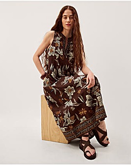 Monsoon Esther Floral Midi Dress