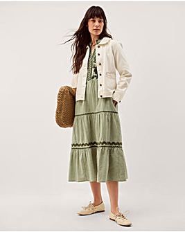 Monsoon Gaia Gingham Midi Dress