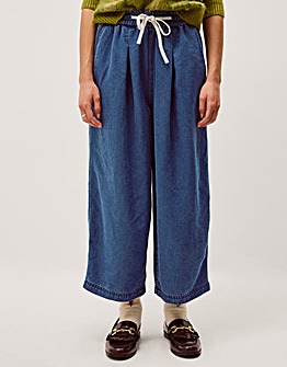 Monsoon Rhea Tie Front Denim Trousers