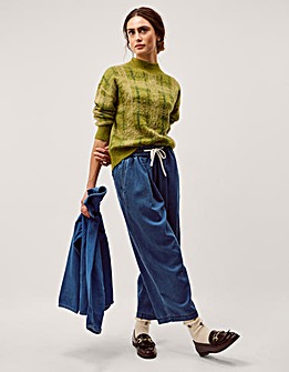 Monsoon Rhea Tie Front Denim Trousers