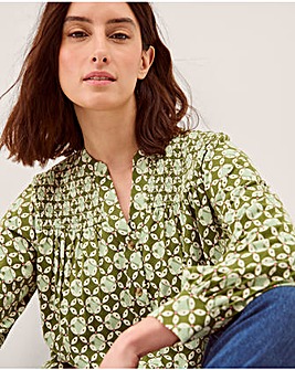 Monsoon Kalani Geometric Jersey Blouse