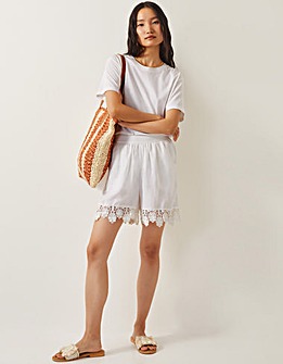 Monsoon Lara Floral Embroidered Shorts