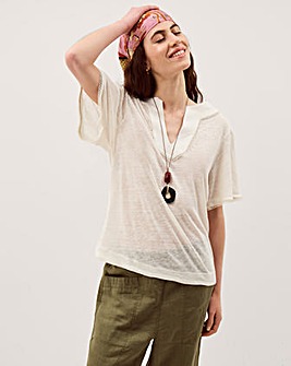 Monsoon Logan Linen T-Shirt