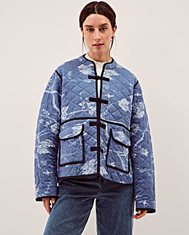 Monsoon Jayda Print Quilted Jacket