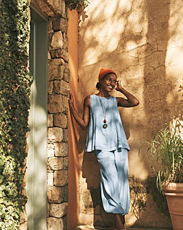 Monsoon Daria Chambray Joggers