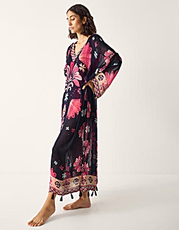 Monsoon Abbie Floral Print Kaftan