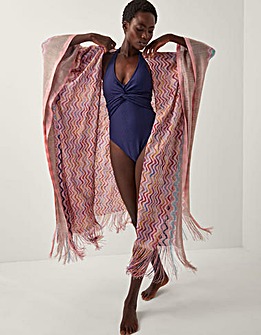 Monsoon Catia Chevron Beach Cover Up