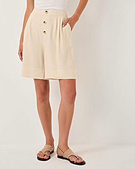 Monsoon Lucy Linen Blend Longline Shorts
