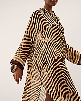 Monsoon Clarissa Animal Midi Kaftan