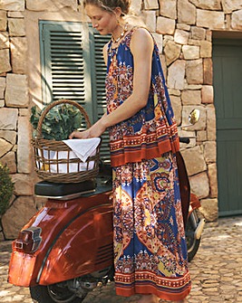 Monsoon Padma Printed Palazzo Trousers