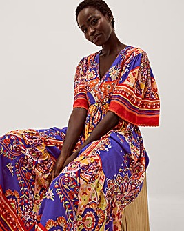 Monsoon Padma Printed Midi Dress