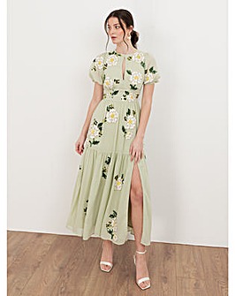 Maya Deluxe Embellished Midaxi Dress