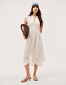 Monsoon Lacy Sleeveless Midi Dress