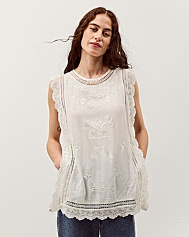 Monsoon Taylor Sleeveless Lace Top
