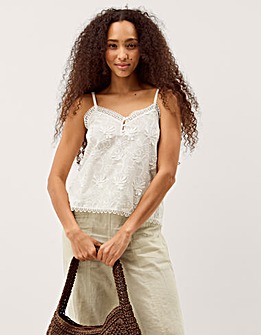 Monsoon Rosie Embroidered Cami Top