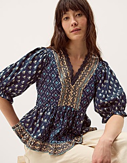 Monsoon Stacee Print Jersey Top