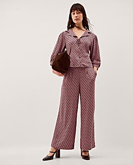 Monsoon Netta Floral Wide Leg Trousers