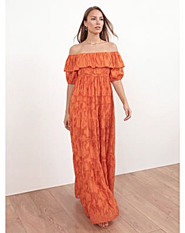 Anaya Burnout Fabric Dress