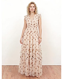 Anaya Polka Dot Print Dress