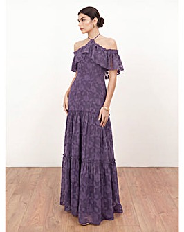 Anaya Burnout Fabric Dress