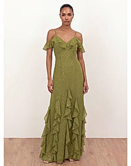 Anaya Metallic Thread Dress