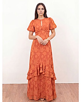 Anaya Burnout Fabric Dress