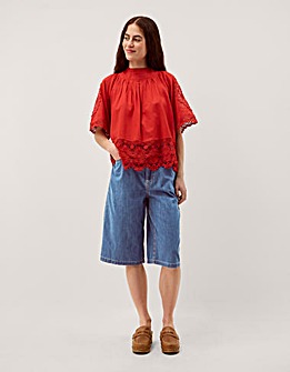 Monsoon Raye Longline Denim Shorts