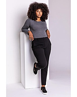 Roman Curve Straight Smart Trousers