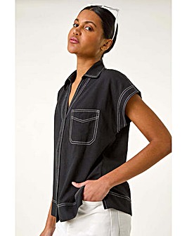 Roman Contrast Stitch Shirt