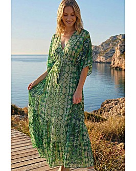 Roman Boho Aztec Maxi Dress