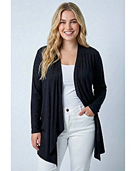Roman Curve Waterfall Jersey Cardigan