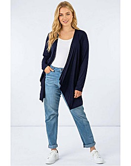 Roman Curve Waterfall Jersey Cardigan