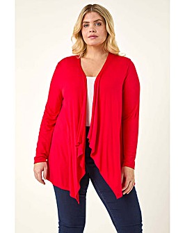 Roman Curve Waterfall Jersey Cardigan