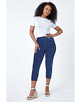 Roman Petite Stretch Crop Denim Jegging