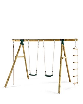 Plum Gibbon Wooden Swing Set