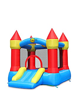 Happy Hop Castle Bouncer with Slide and Hoop