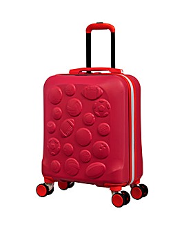 IT Luggage Half-Time Kids Eco Underseat Suitcase - Poppy Red