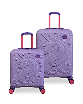 IT Luggage Mystical Lavender Kiddies 2pc Suitcase