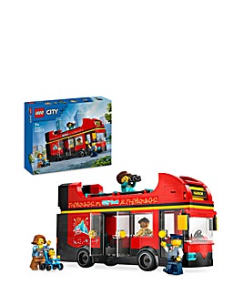 LEGO City Red Double-Decker Sightseeing Bus Toy 60407