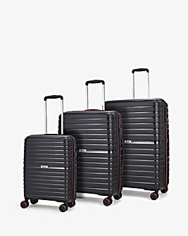 Rock Hydra- Lite 3pc Suitcase Set Black