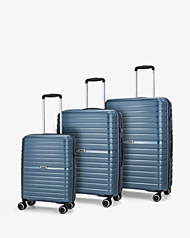 Rock Hydra- Lite 3pc Suitcase Set Blue